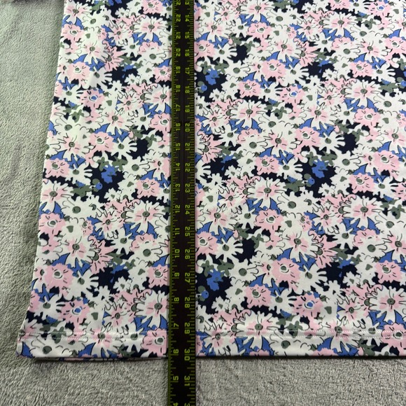 Puma Arnold Palmer Golf Polo Shirt All Over Floral Print Navy Pink Collar XL - Picture 7 of 10
